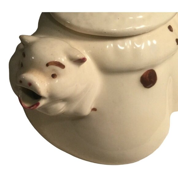 Shawnee Pottery TEAPOT USA  Tom the Piper's Son Pig Spout~1940's- vintage - Picture 3 of 10